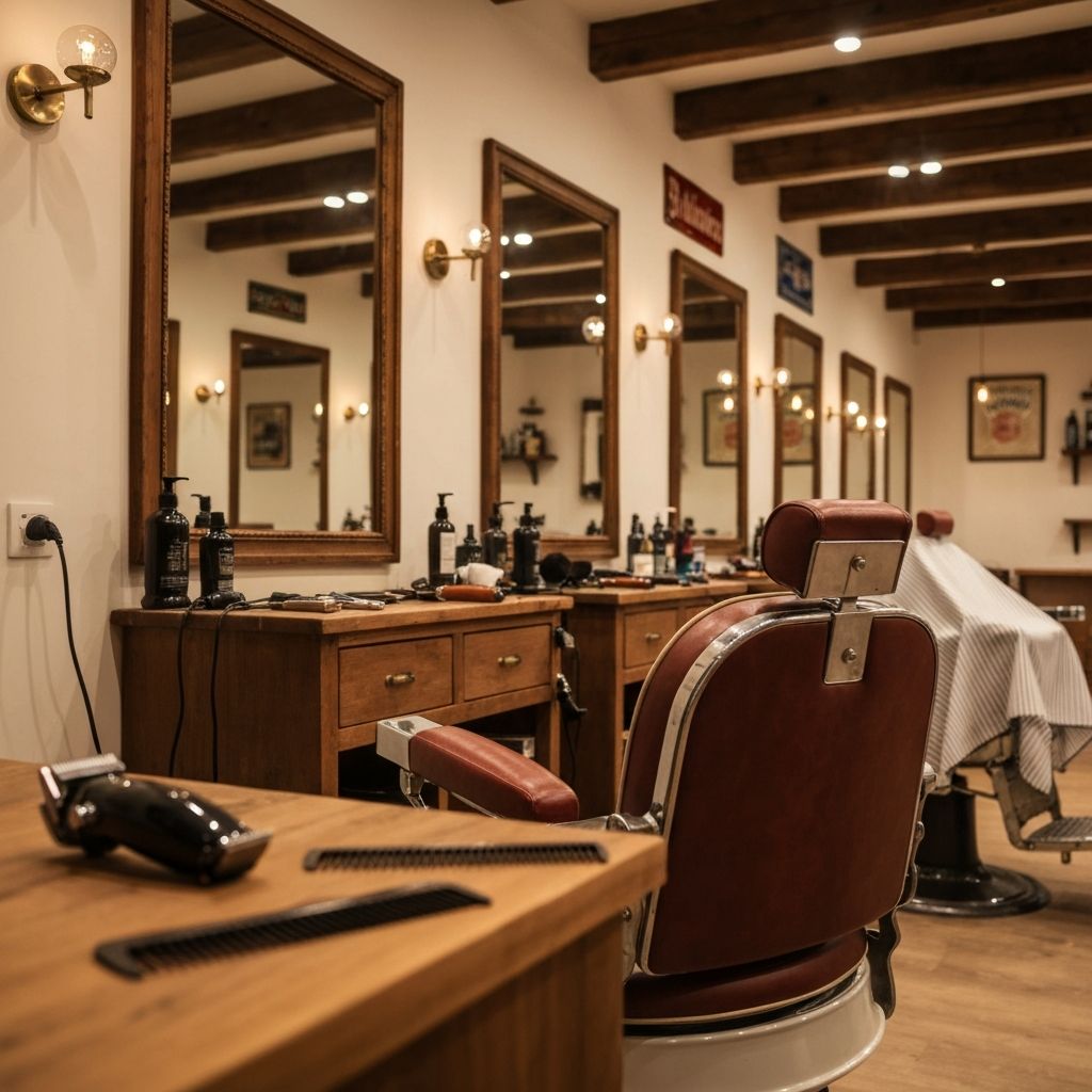 Cut Above Barber Shop Interior