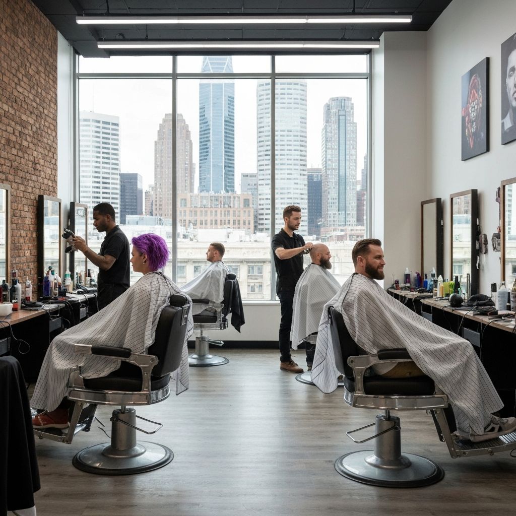 Happy customers at Cut Above